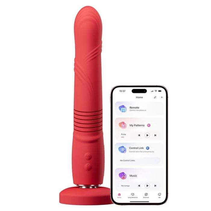 Lovense Gravity Bluetooth Automatic Thrusting & Vibrating Dildo | UberKinky